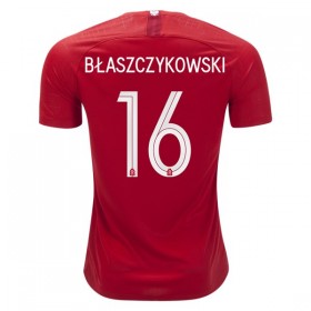 Camisolas de Futebol Polônia Blaszczykowski 16 Equipamento Alternativa Copa do Mundo 2018 Manga Curta